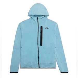 Nike | Shirts | Nike Sportswear Tech Fleece Hoodie Mens Large Black Washed Baby  Blue Dd30424 | Poshmark